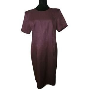 Gorgeous Vintage David Benjamin Minimal Wine shift dress size 14